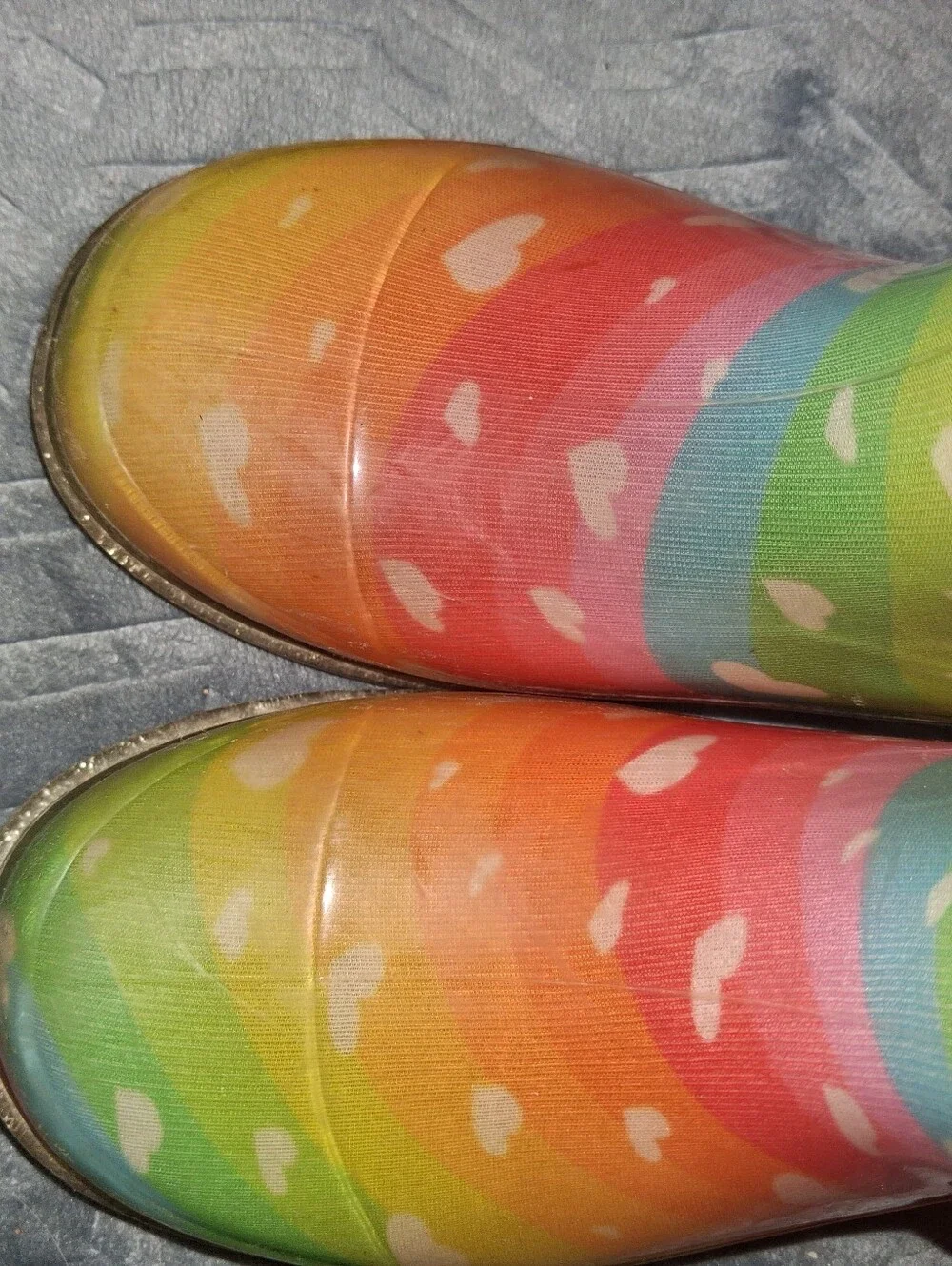 Western Chief Rainbow Heart Kids' Rain Boots in Multicolor
